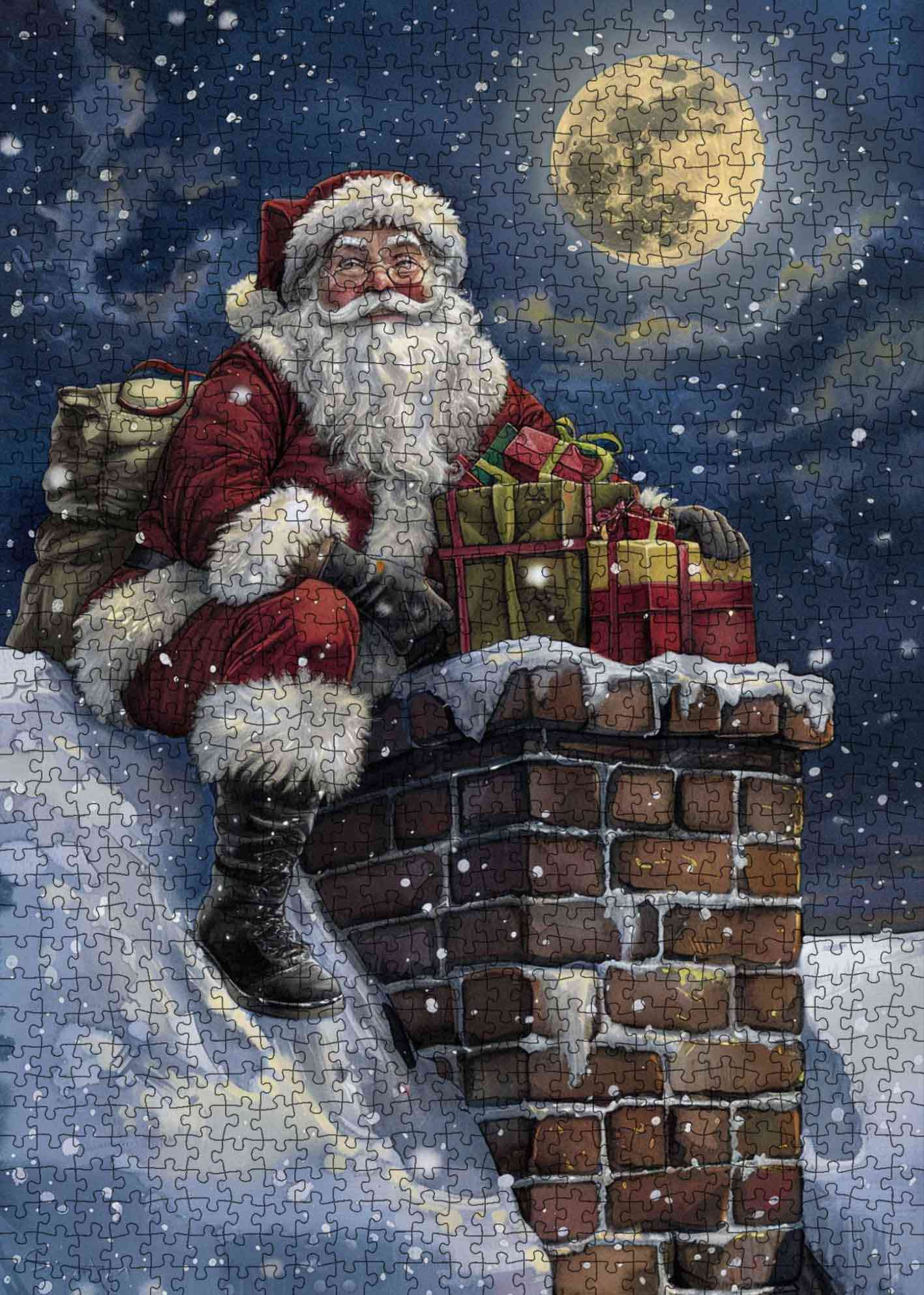 tucocoo-moonlit-rooftop-santa-puzzle-1000-teile-weihnachten image 2