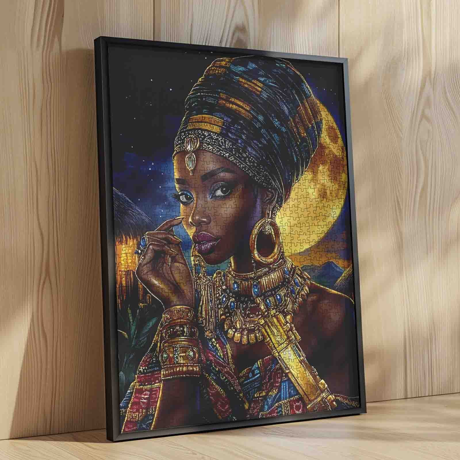 tucocoo-moonlit-african-queen-puzzle-1000-teile-portrait image 4