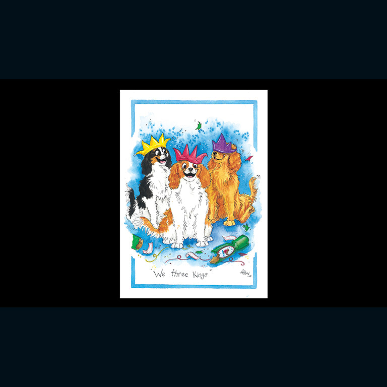 otter-house-we-three-kings-weihnachtskarte-hund-alisons image 1