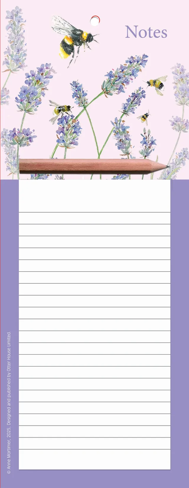 otter-house-beautiful-blooms-memo-block-magnetisch-lavender image 1