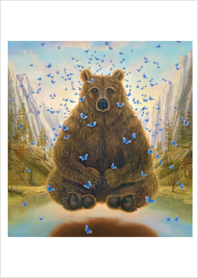 pomegranate-birthday-cards-robert-bissell-the-guru-geburtstagskarte-tiere image 1