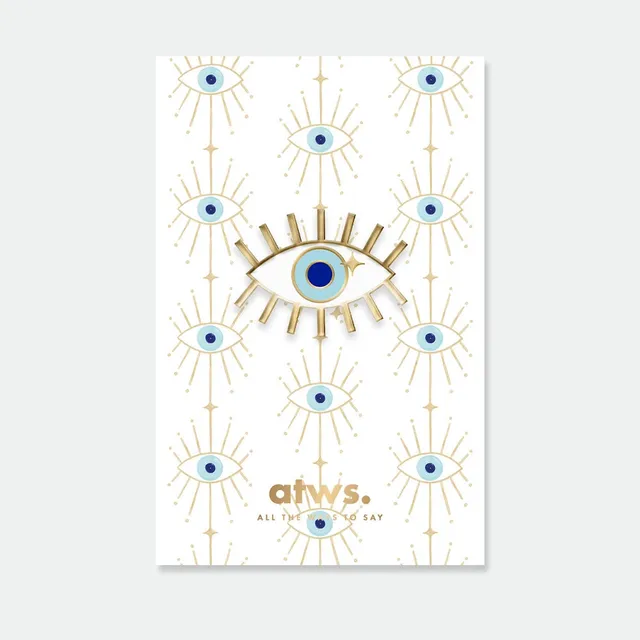 all-the-ways-to-say-blue-eye-emaille-pin-gold-blaues-auge image 1