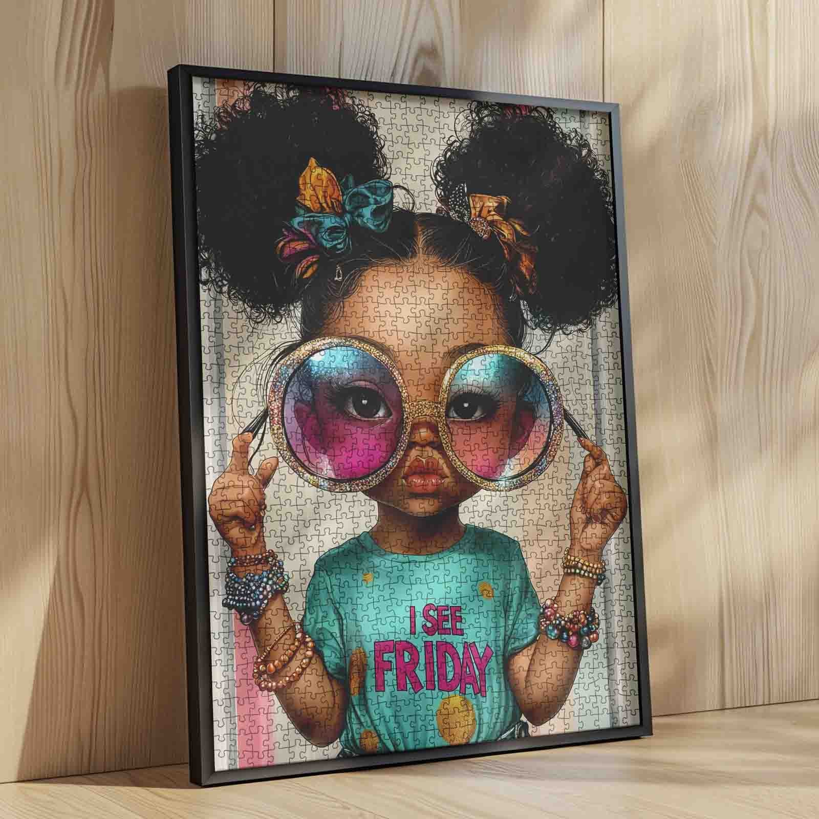 tucocoo-fashion-girl-oversized-glasses-puzzle-1000-teile image 4