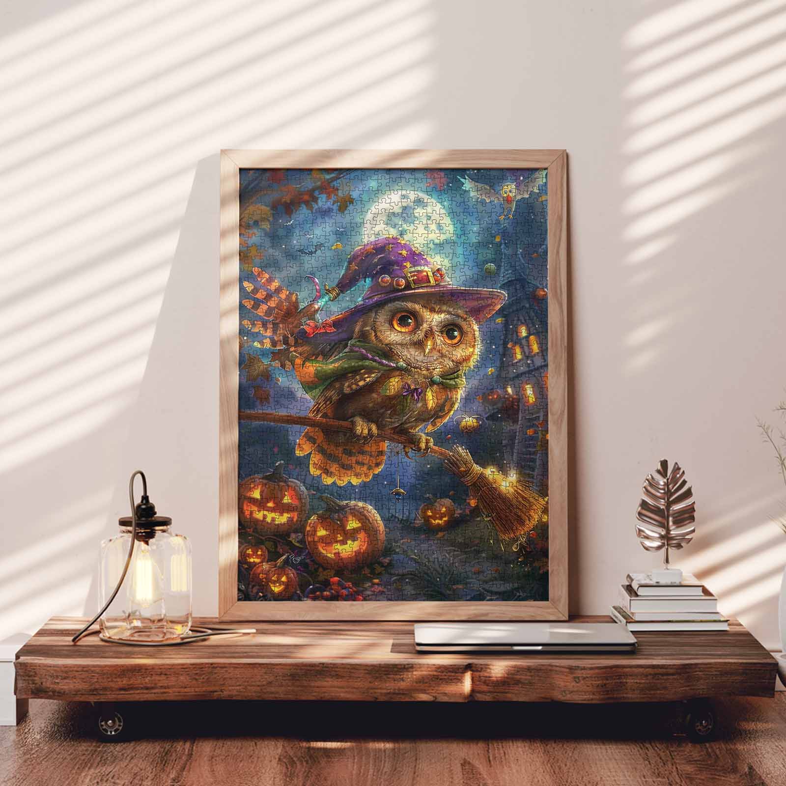 tucocoo-jigsaw-puzzles-wizard-owl-puzzle-1000-teile-halloween image 3