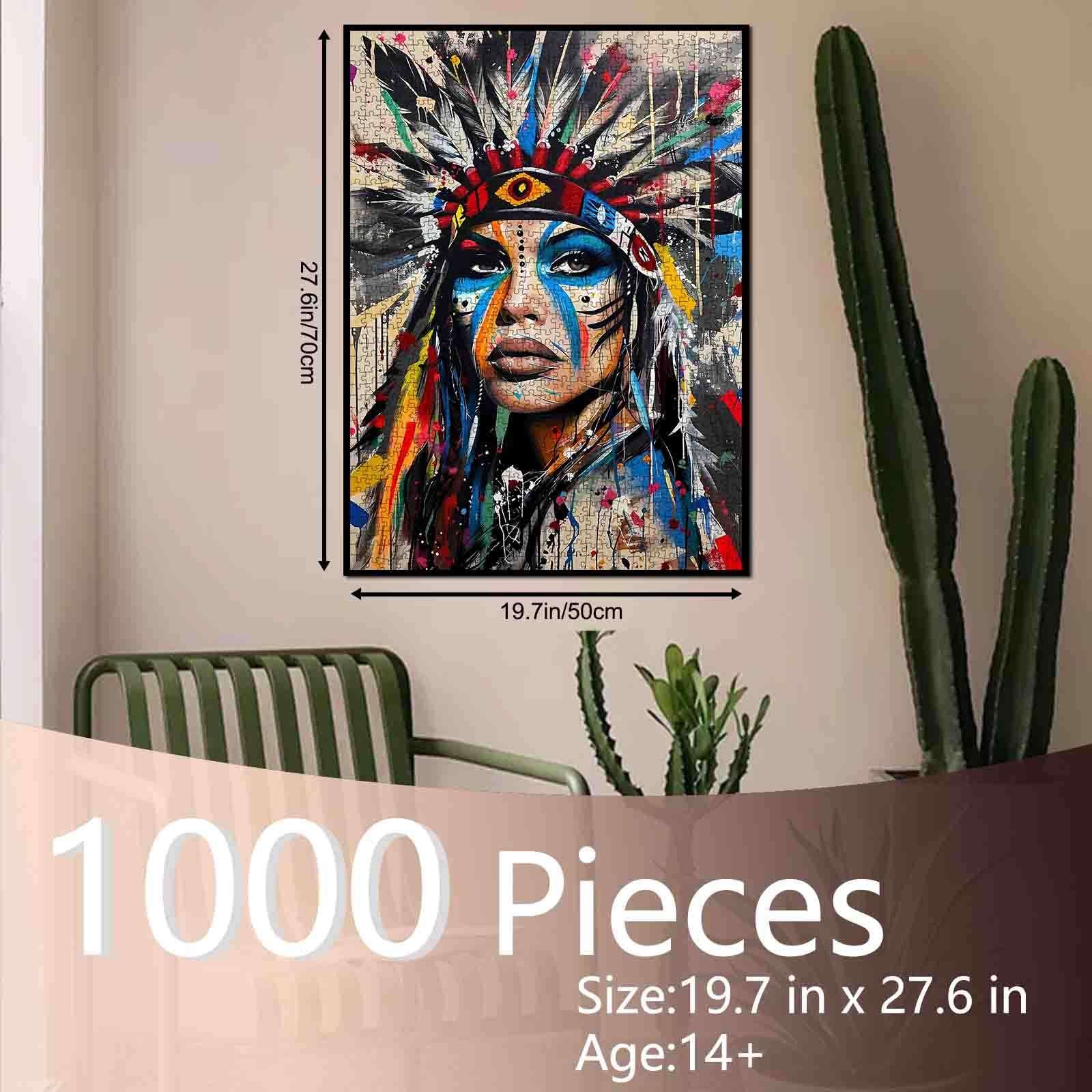 tucocoo-vivid-tribal-warrior-puzzle-1000-teile-kriegerin image 5
