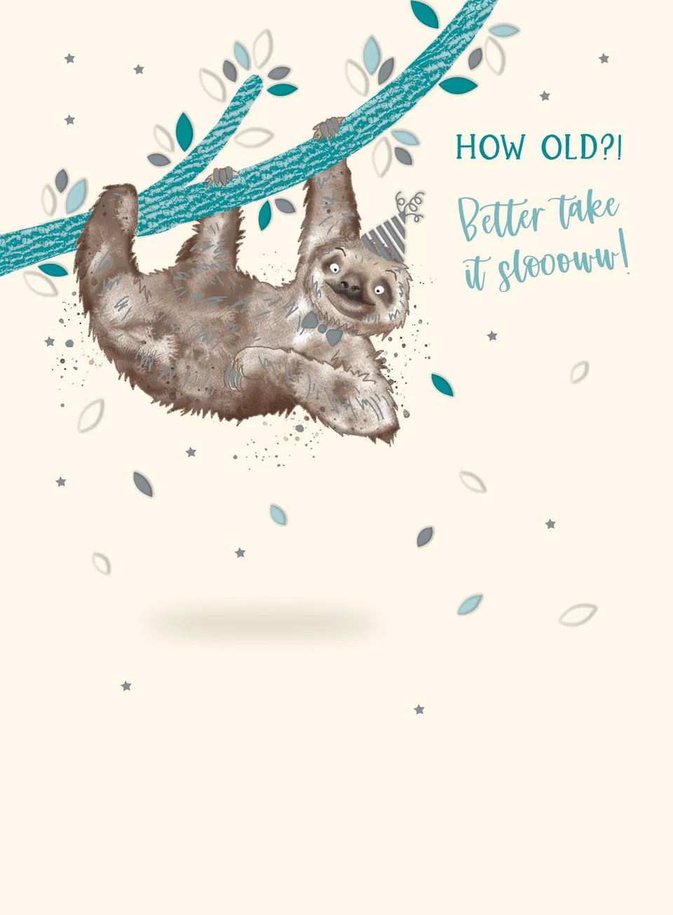 otter-house-animal-crackers-faultier-geburtstagskarte image 1