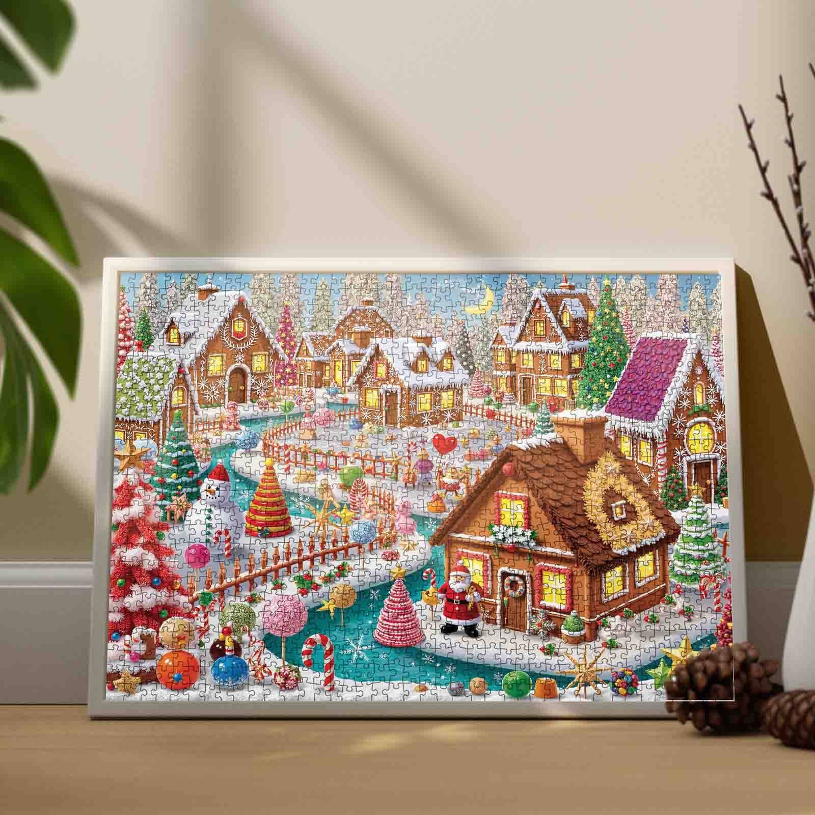tucocoo-gingerbread-christmas-village-puzzle-1000-teile-weihnachten image 3