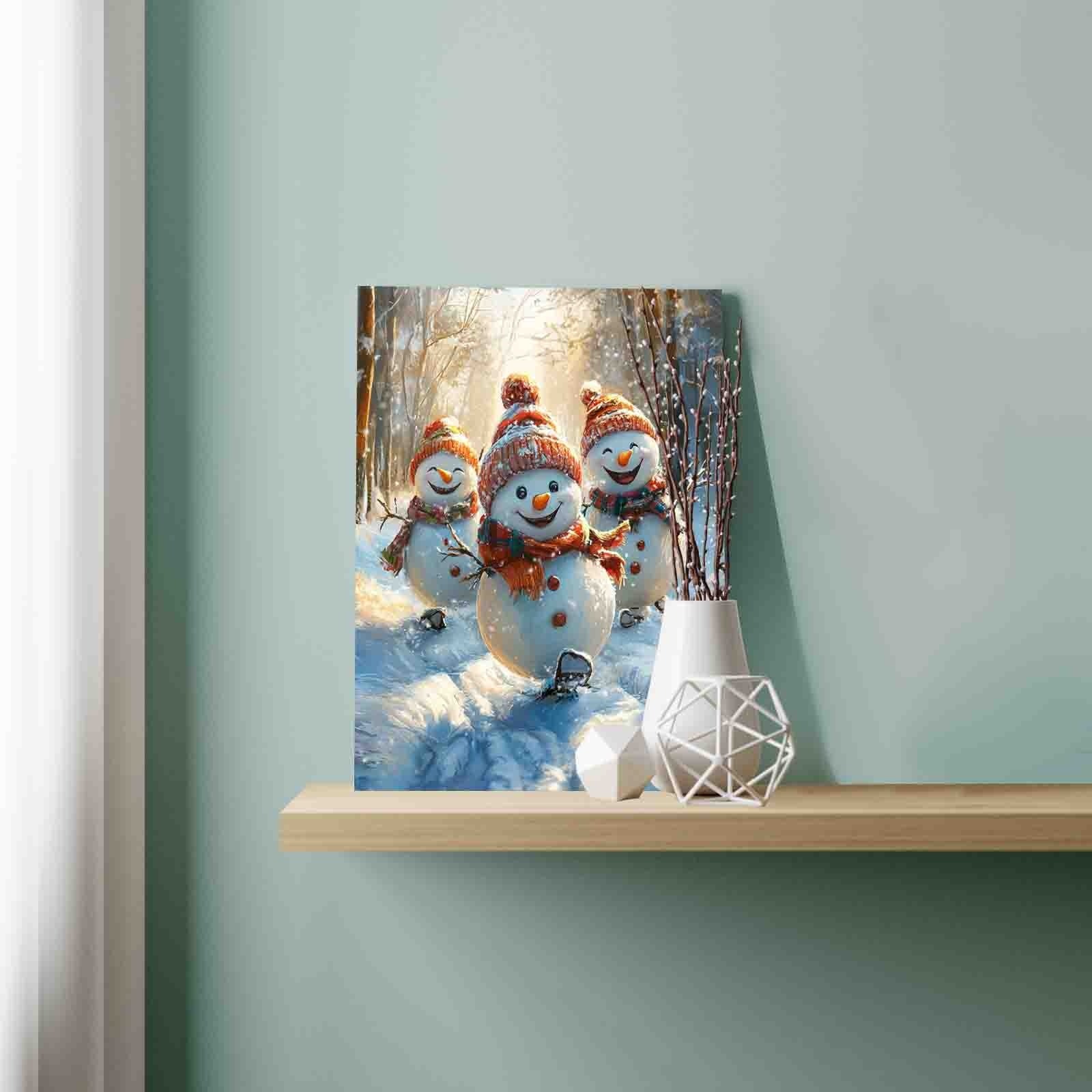 tucocoo-skating-snowman-trio-malen-nach-zahlen-40x50-ohne-rahmen image 3