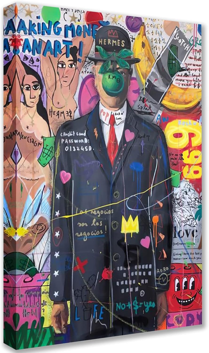 tucocoo-street-pop-art-leinwandbild-30x40cm-gerahmt-bunt image 1