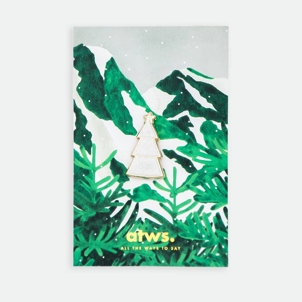 all-the-ways-to-say-white-christmas-tree-pin-anstecker-wei-emaille image 1