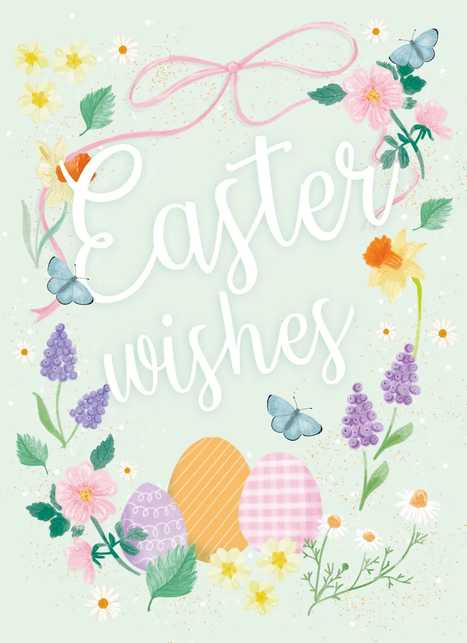 otter-house-osterkarte-floral-text-blumen image 1