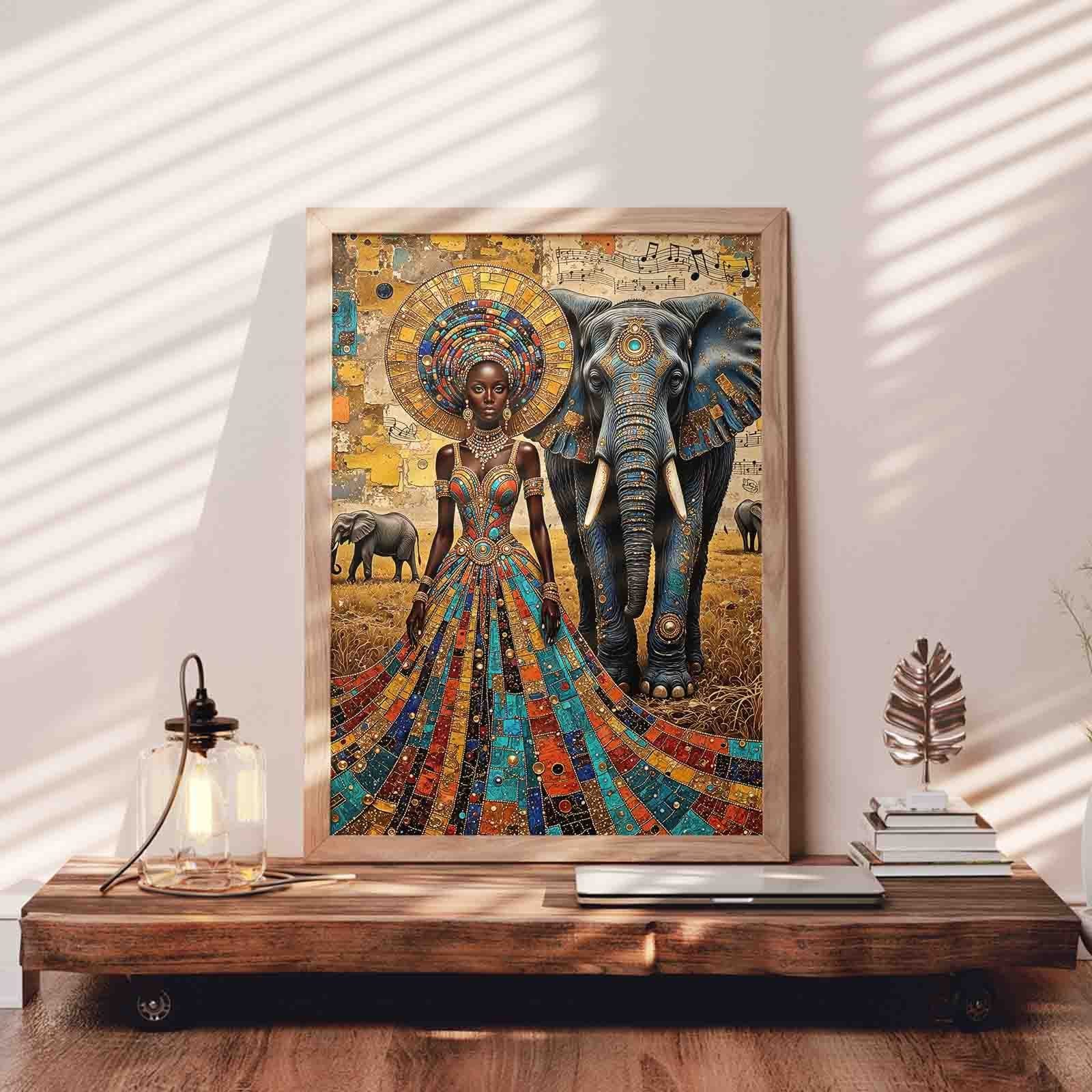 tucocoo-jigsaw-puzzles-african-queen-elephant-puzzle-1000-teile image 3