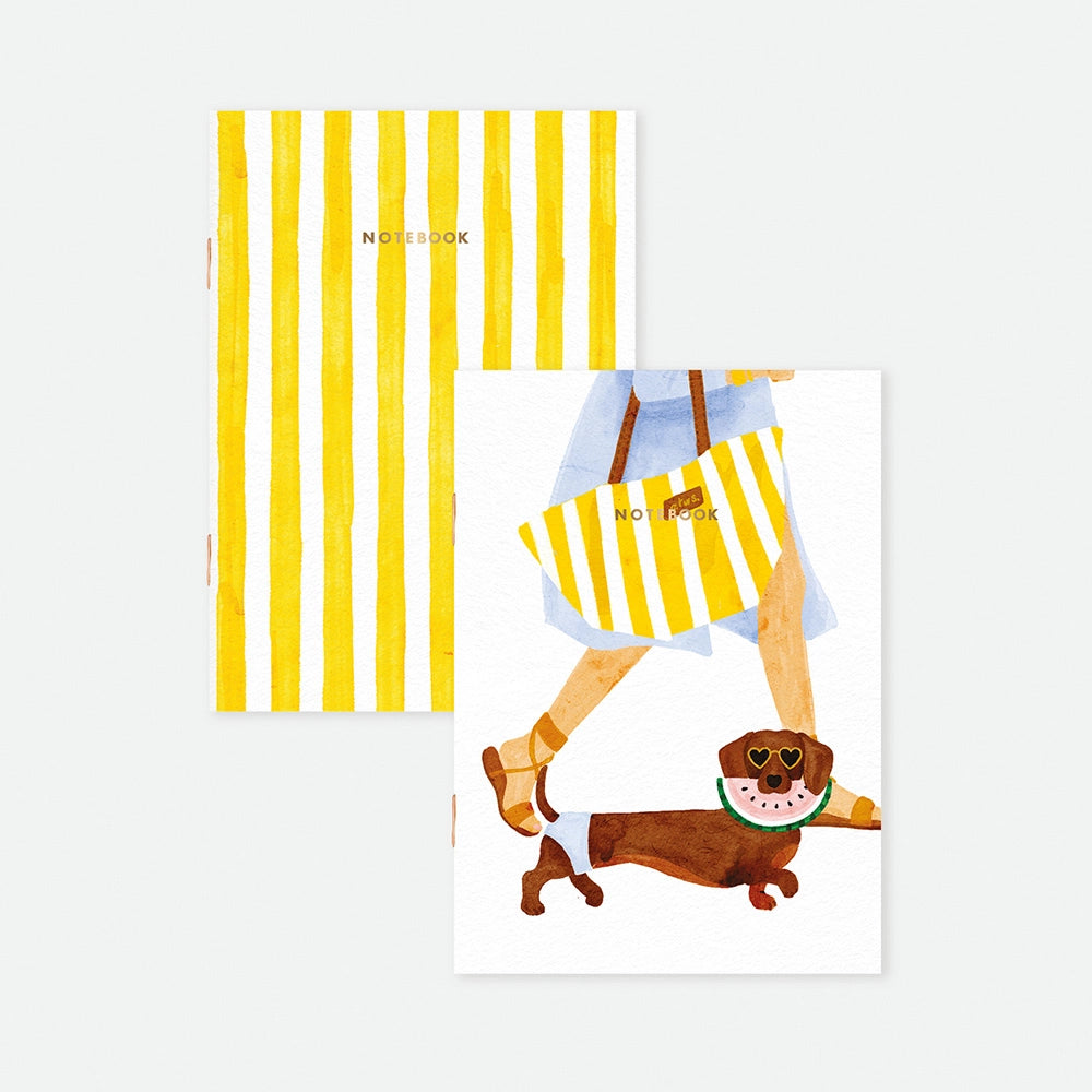 all-the-ways-to-say-summer-dachshund-pocket-notizbuch-a6-duo image 1