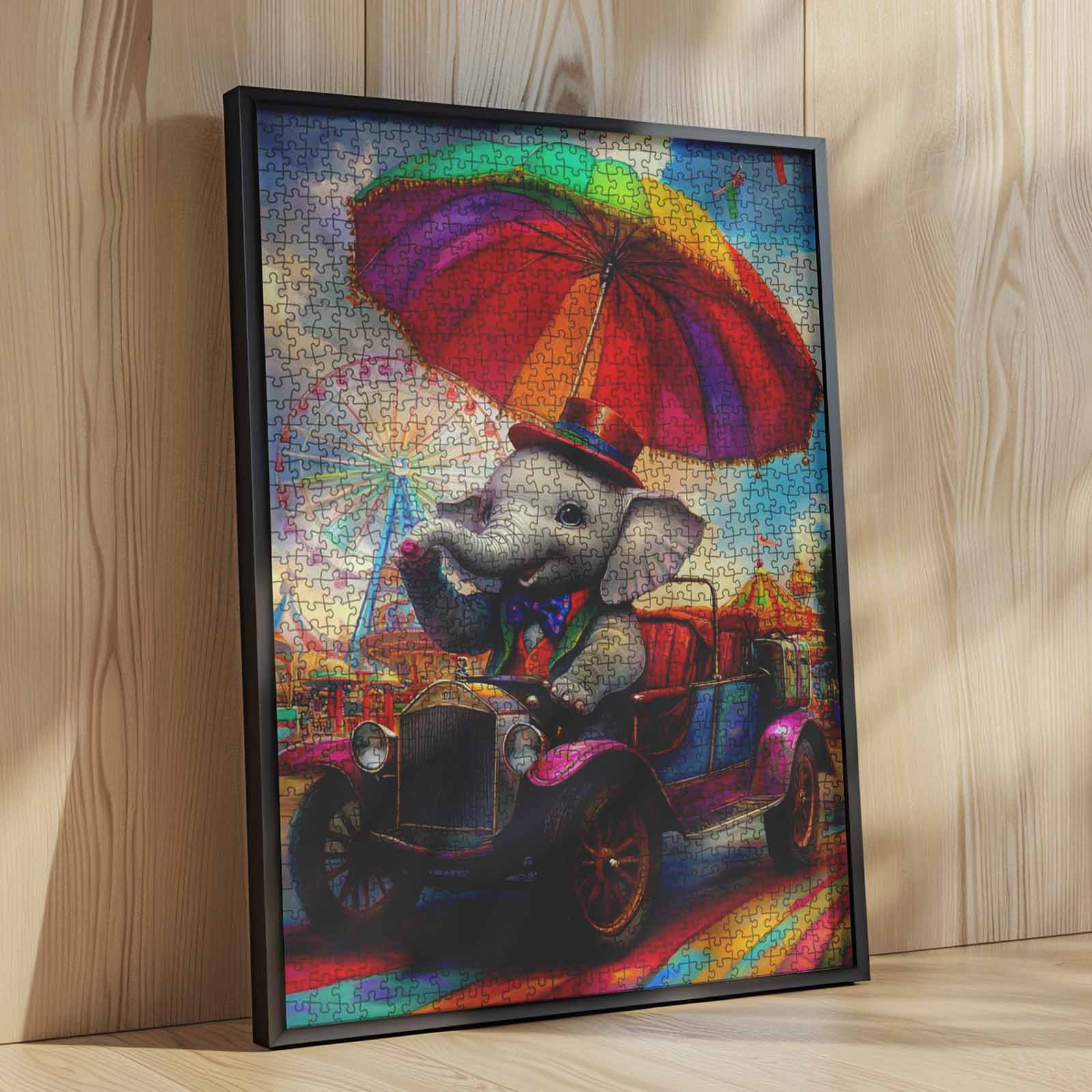 tucocoo-elephant-in-colorful-car-puzzle-1000-teile-elefant image 4