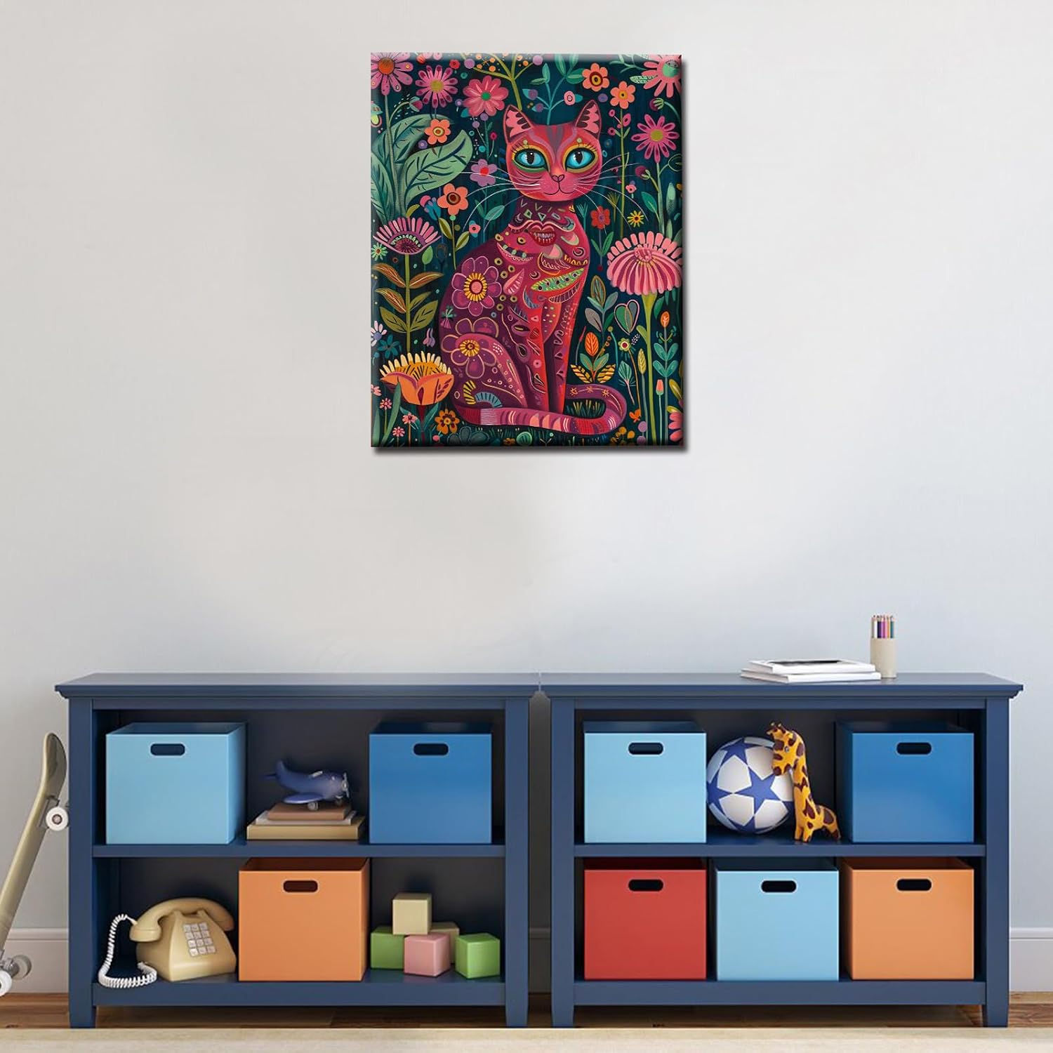 tucocoo-floral-red-cat-malen-nach-zahlen-40x50-cm-ohne-rahmen image 2