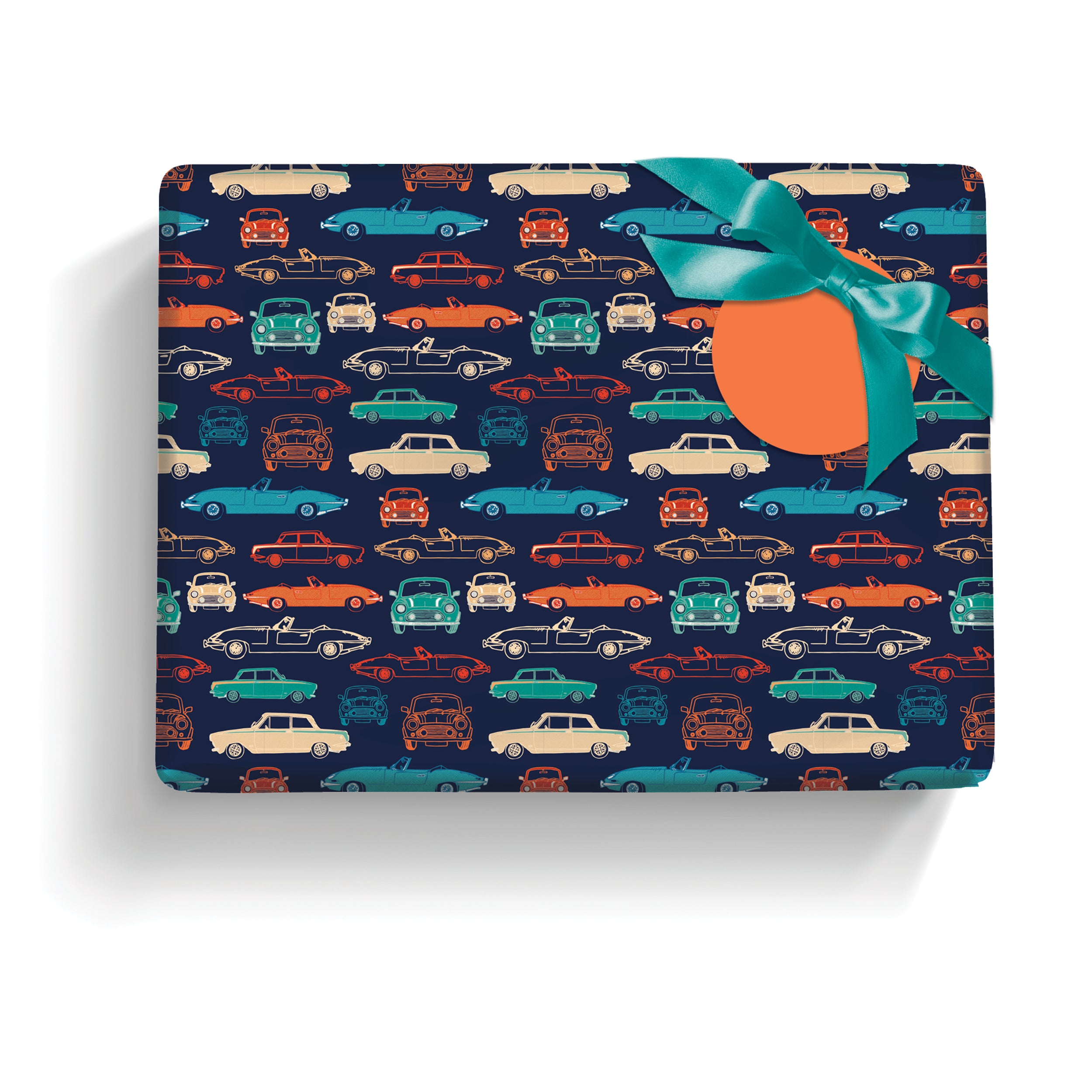 otter-house-classic-cars-geschenkpapier-2-bogen-2-anh-nger image 3