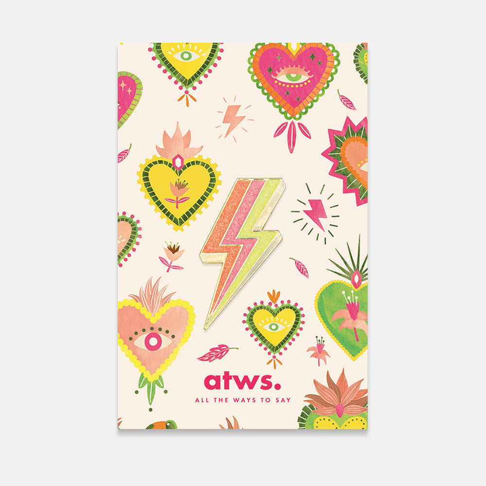 all-the-ways-to-say-lightning-bolt-pin-anstecker-blitz-glitzer image 1