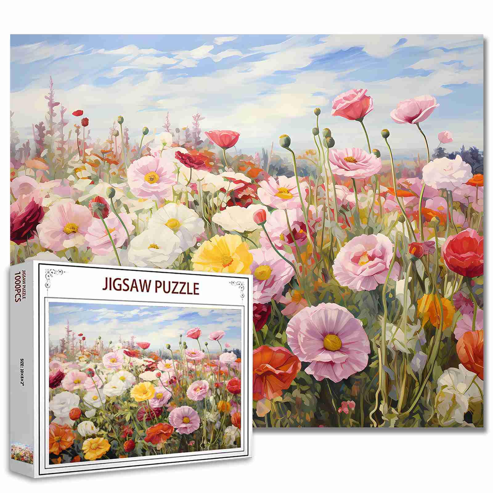 tucocoo-poppy-field-puzzle-1000-teile-mohnblumen image 1