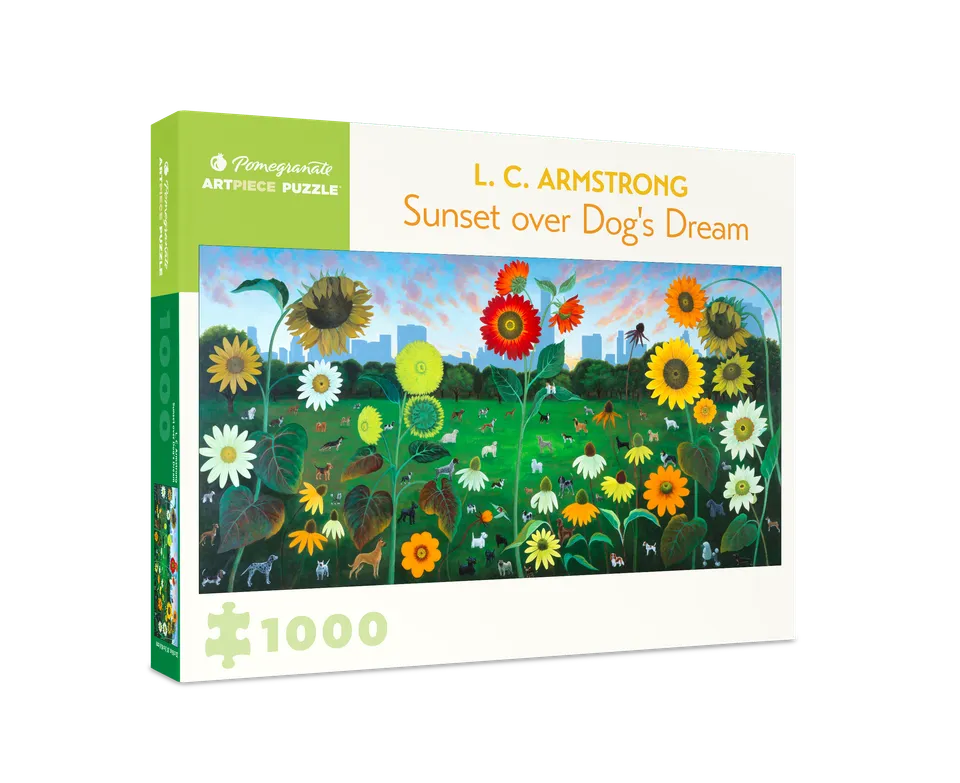 pomegranate-puzzle-armstrong-sunset-dog-s-dream-1000-teile-hunde image 1