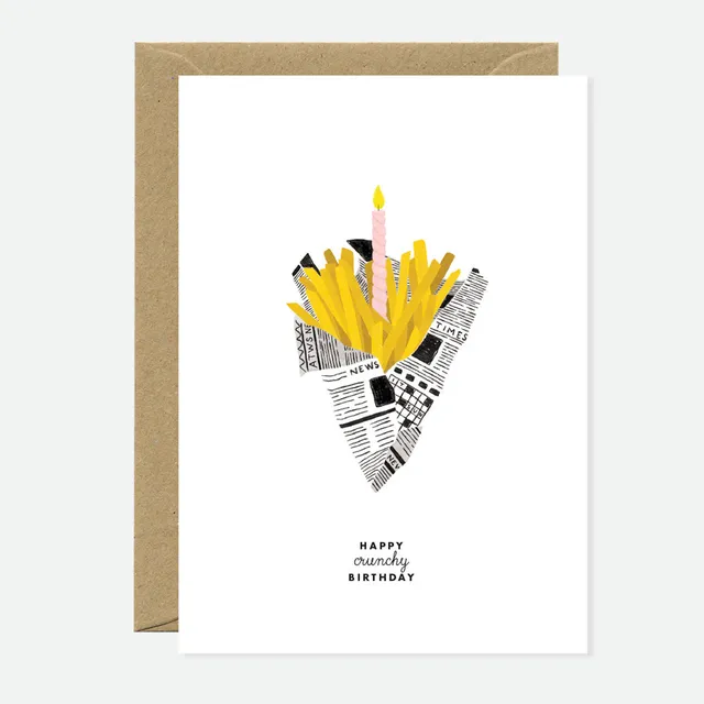 all-the-ways-to-say-happy-crunchy-geburtstagskarte-pommes-a6 image 1