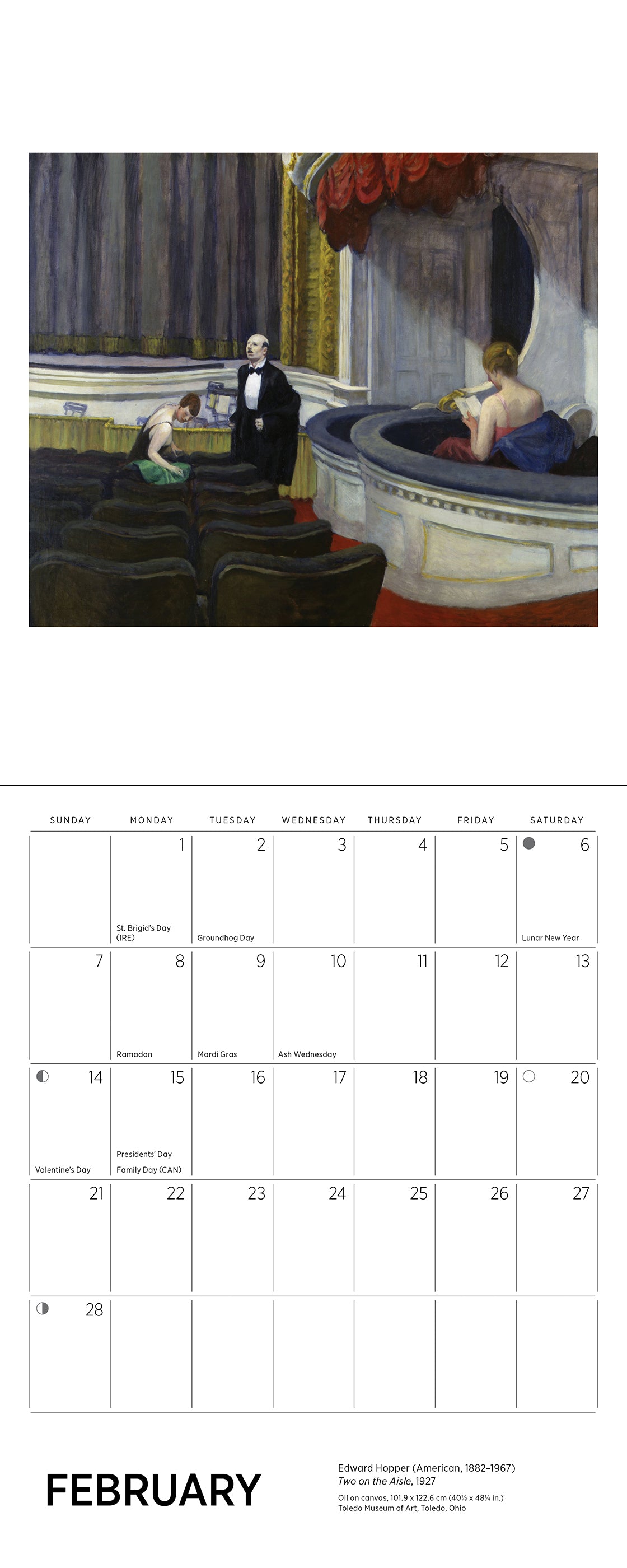 pomegranate-edward-hopper-2027-mini-wandkalender-amerikanische-kunst image 4