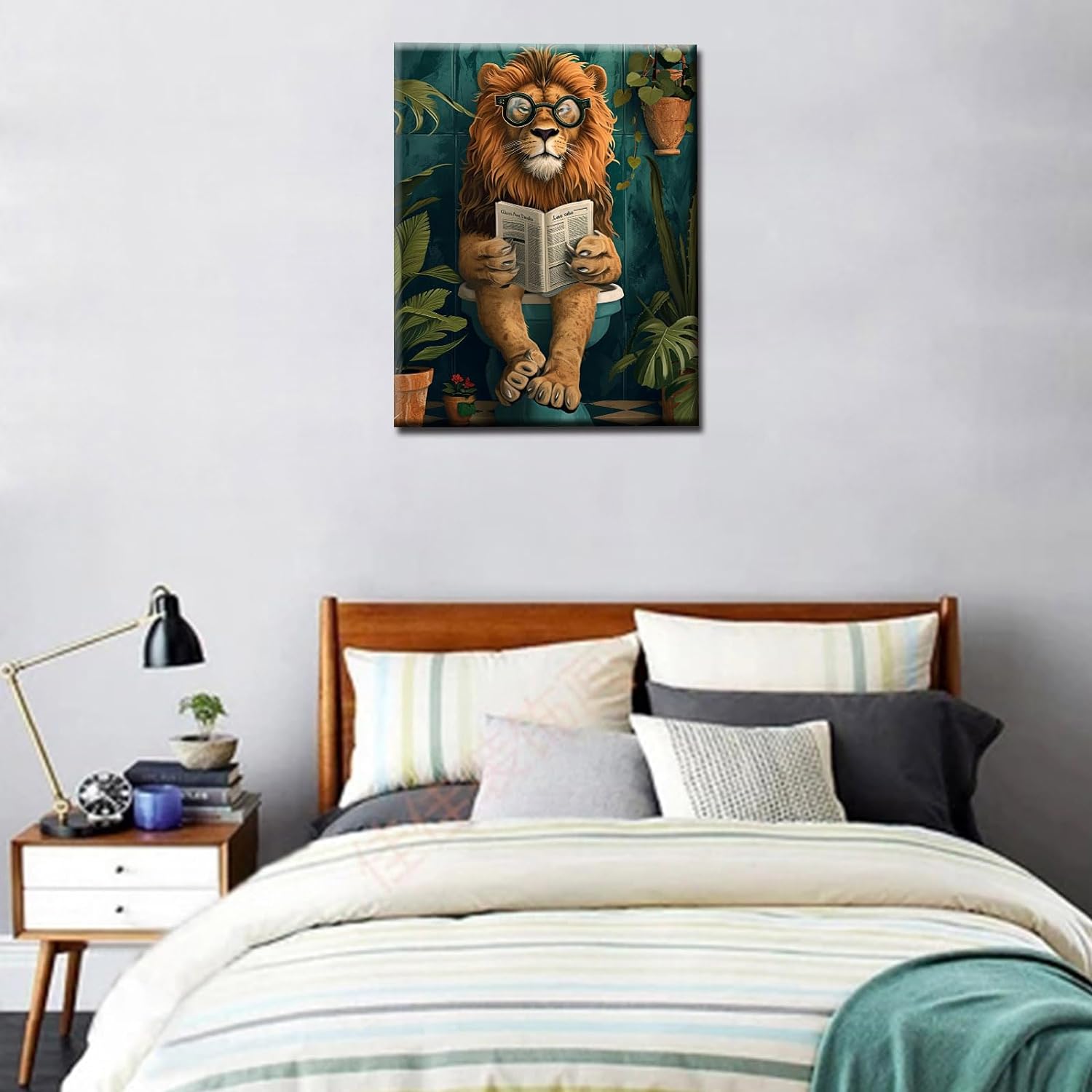 tucocoo-lion-on-the-toilet-malen-nach-zahlen-ohne-rahmen image 2