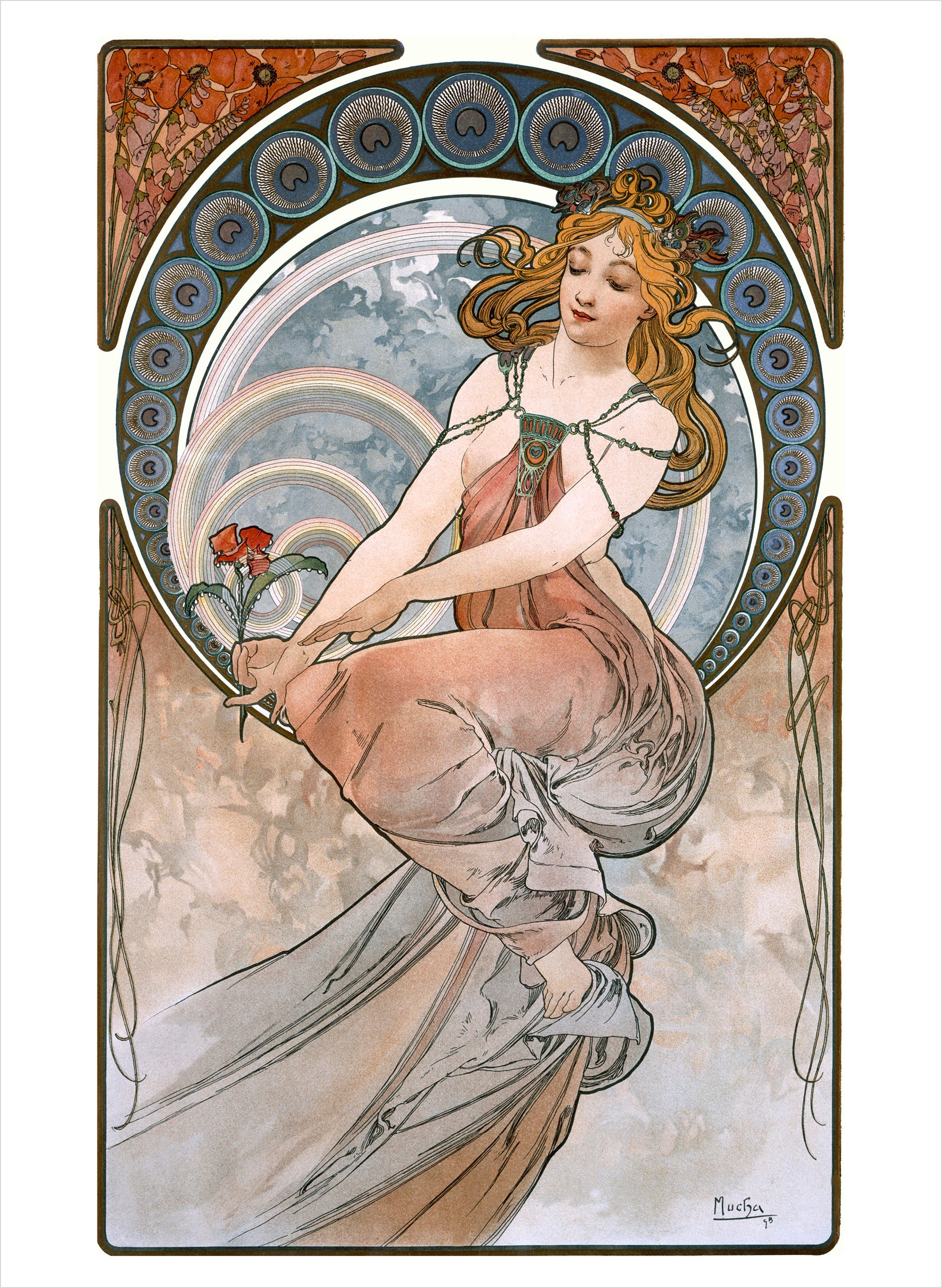pomegranate-alphonse-mucha-postkartenbuch-30-postkarten image 3