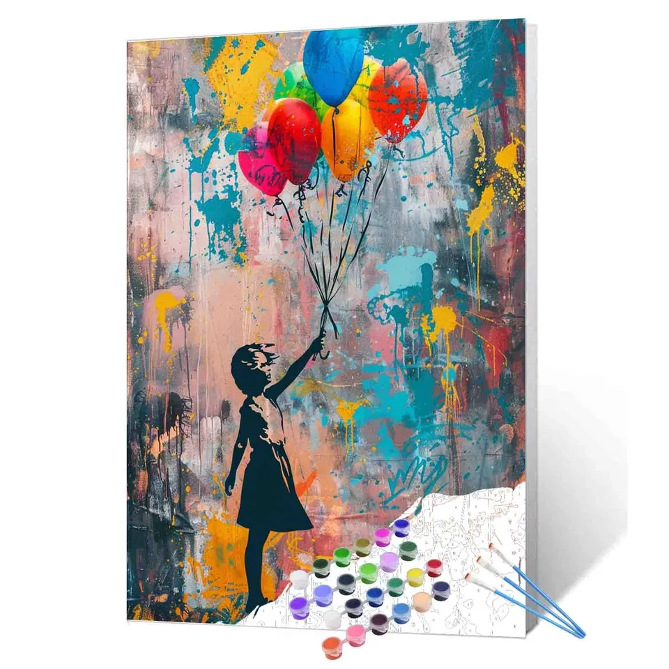 tucocoo-banksy-girl-retro-malen-nach-zahlen-40x50-graffiti image 1