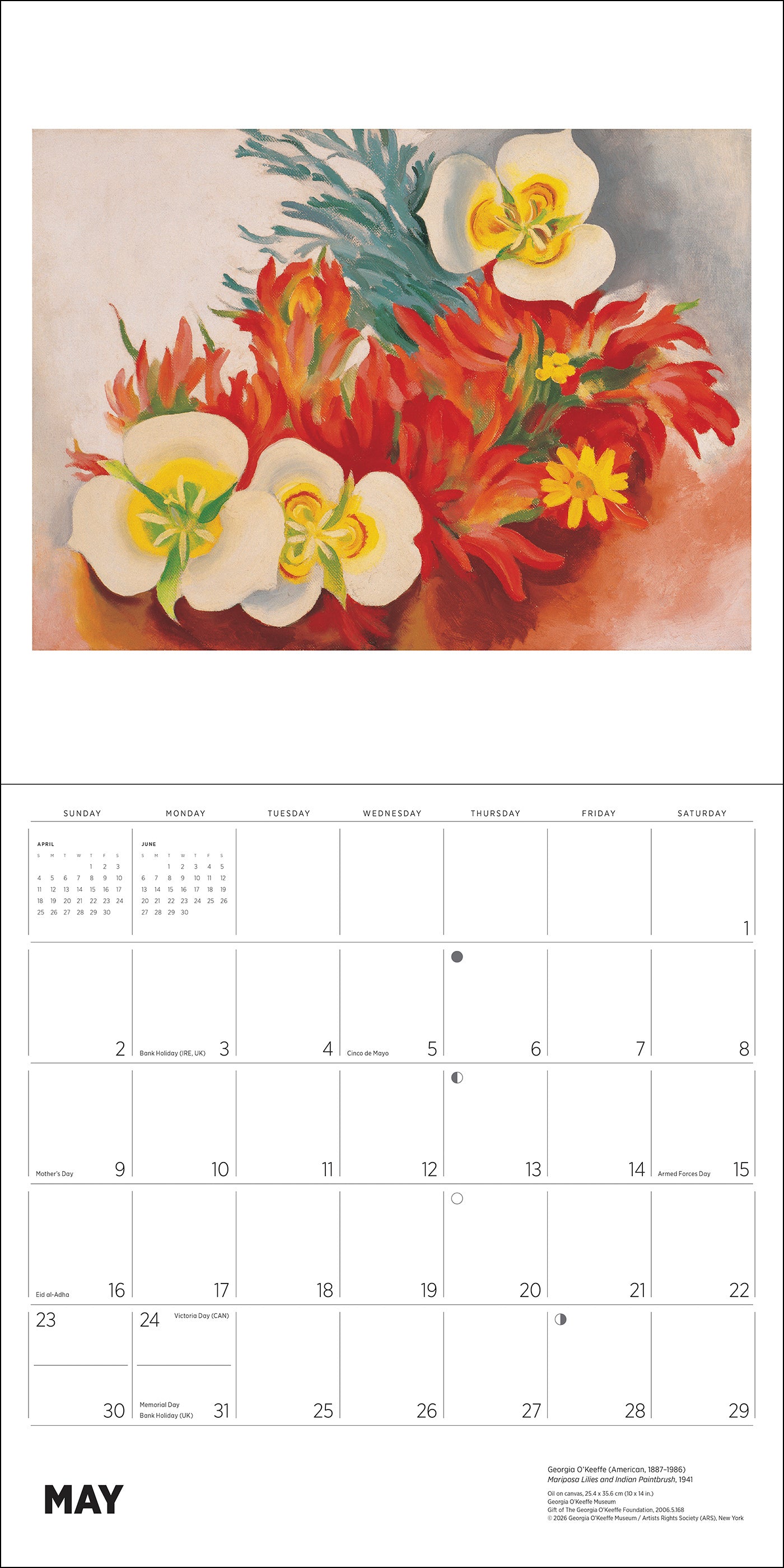 pomegranate-georgia-o-keeffe-2027-wandkalender-blumen image 5