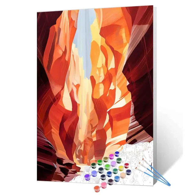 tucocoo-sunlit-red-rock-canyon-malen-nach-zahlen-40x50-cm image 1