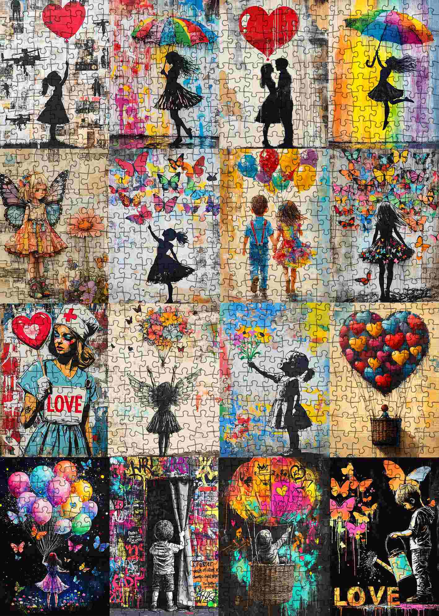 tucocoo-silhouette-love-graffiti-puzzle-1000-teile-collage image 2