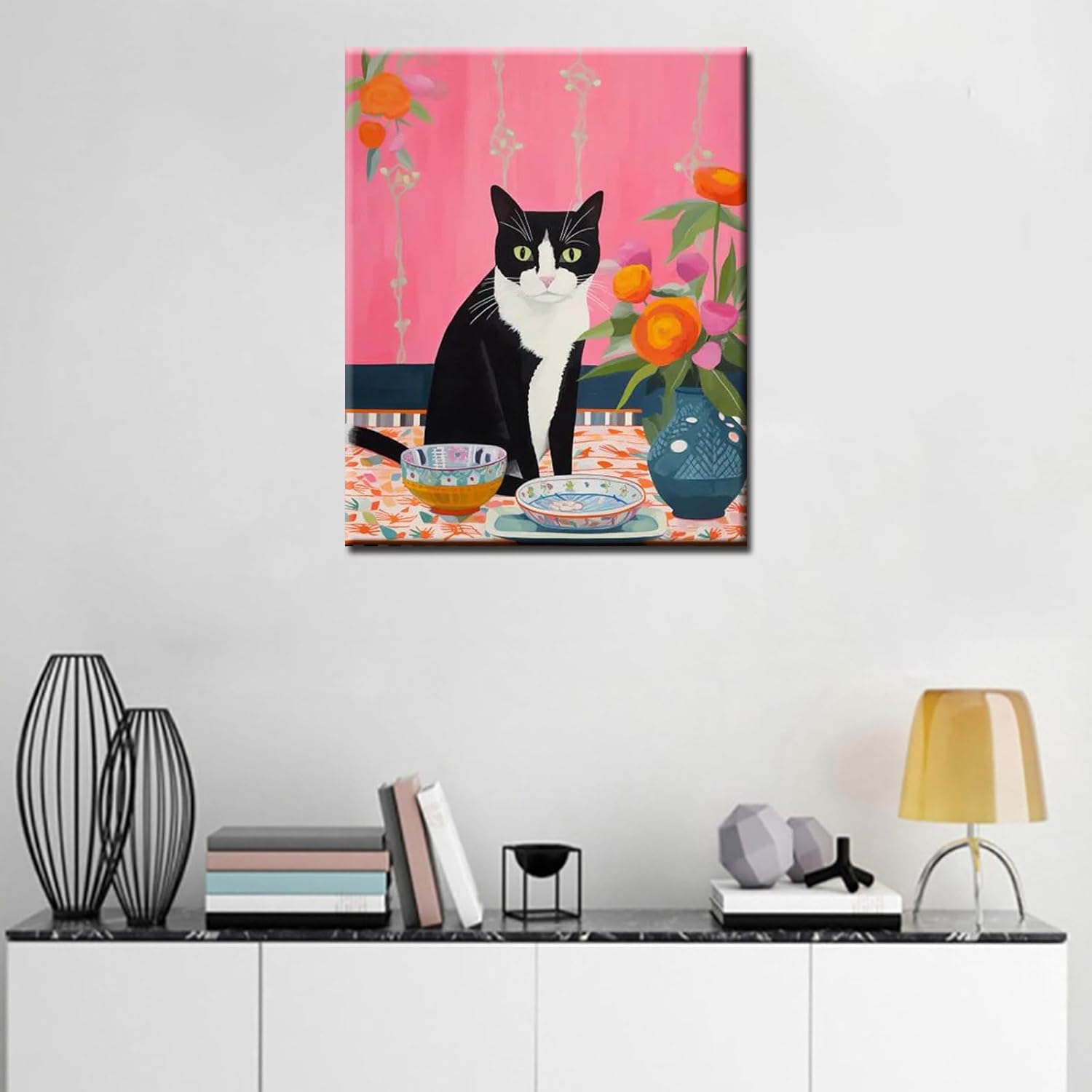tucocoo-cute-black-white-cat-malen-nach-zahlen-ohne-rahmen image 3
