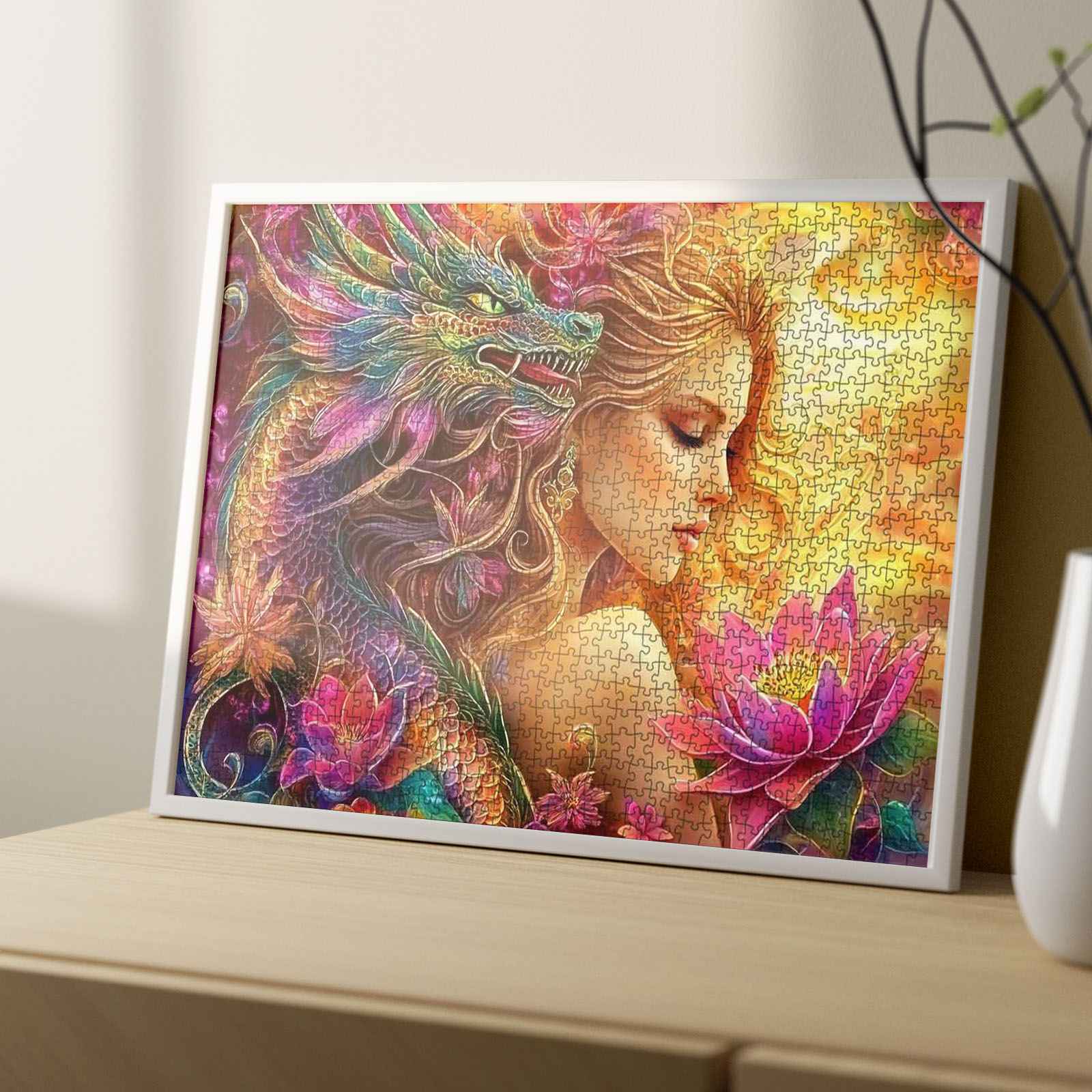 tucocoo-jigsaw-mystical-dragon-enchanted-lotus-puzzle-1000-teile image 4
