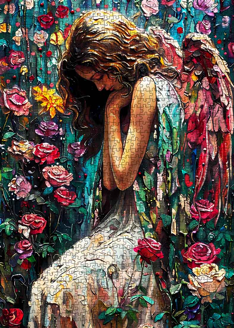 tucocoo-whispers-of-the-angel-puzzle-1000-teile-rosen-engel image 2