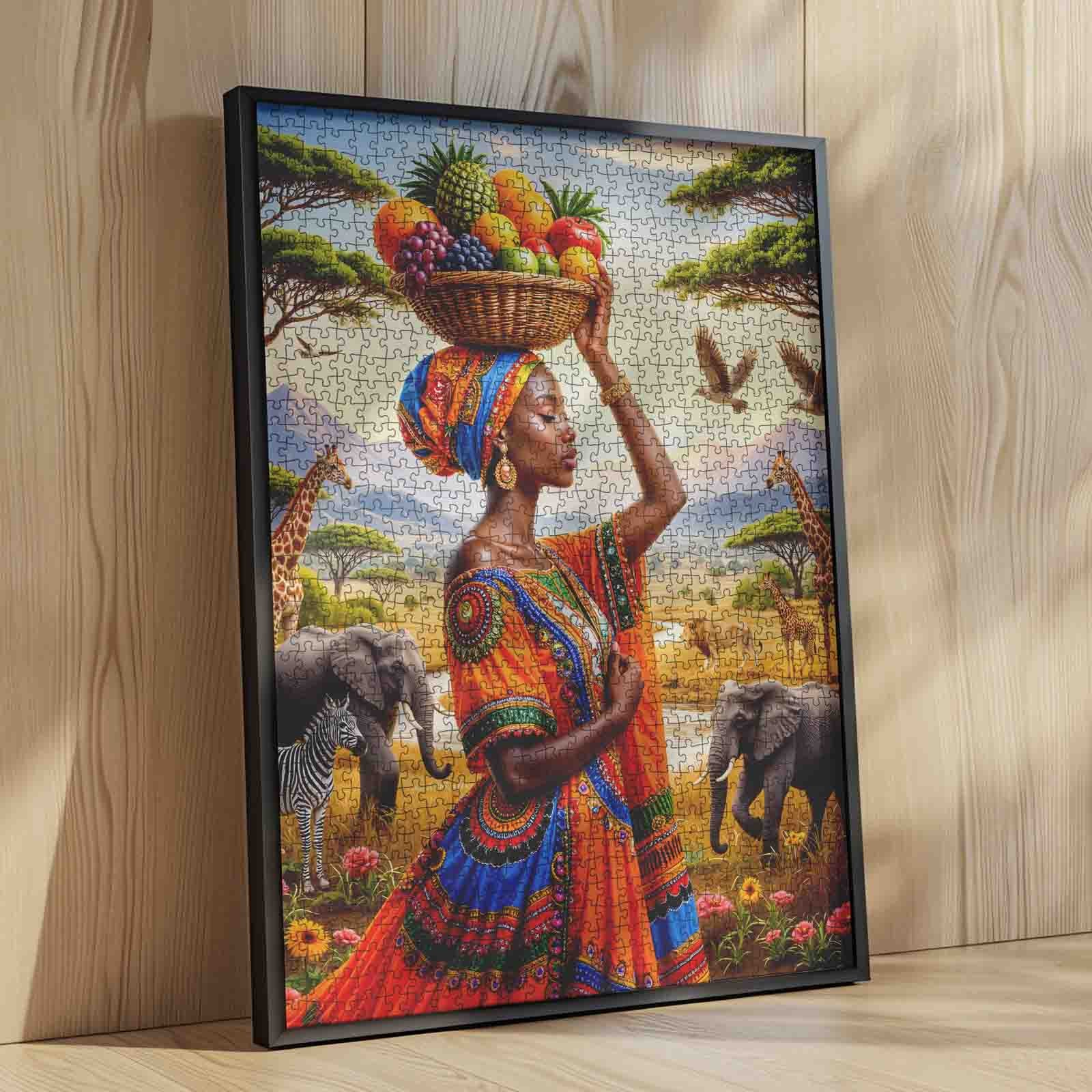 tucocoo-african-beauty-savanna-puzzle-1000-teile-korb image 4