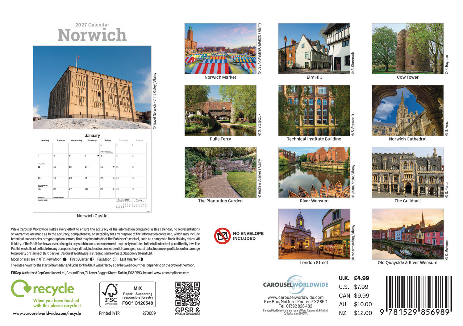otter-house-norwich-a5-calendar-2027-wandkalender image 2