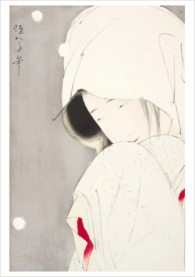 pomegranate-blank-notecards-tsunetomi-kitano-heron-maiden-klappkarte image 1