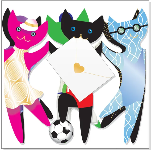 otter-house-special-delivery-katze-gru-karte-sporty-cats image 1