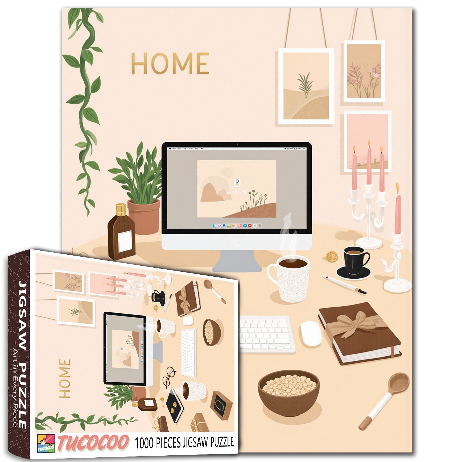 tucocoo-cozy-home-office-puzzle-1000-teile-homeoffice image 1
