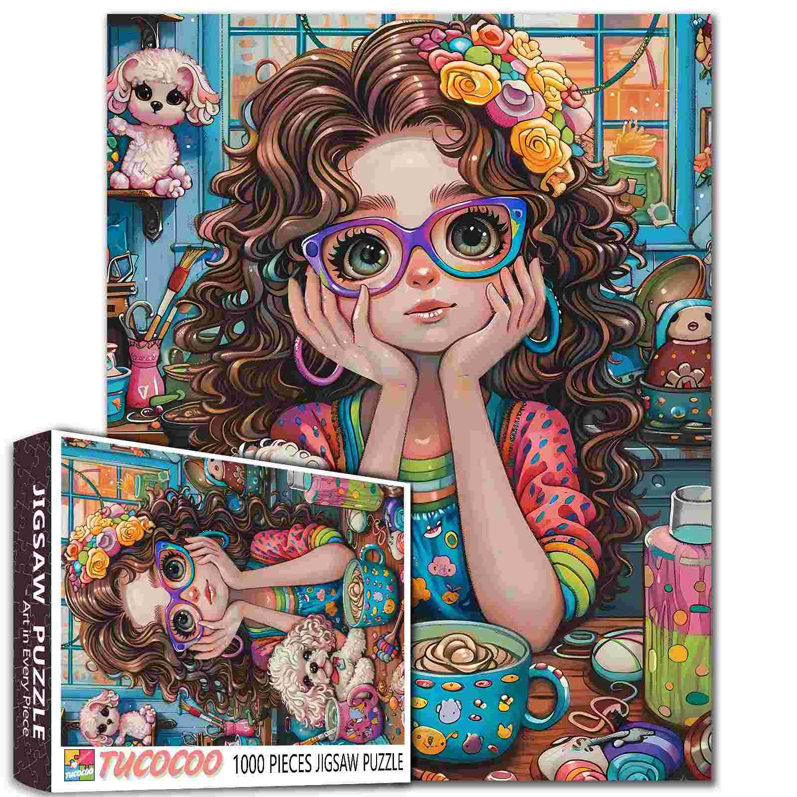 tucocoo-colorful-crafting-time-puzzle-1000-teile-bunt image 1
