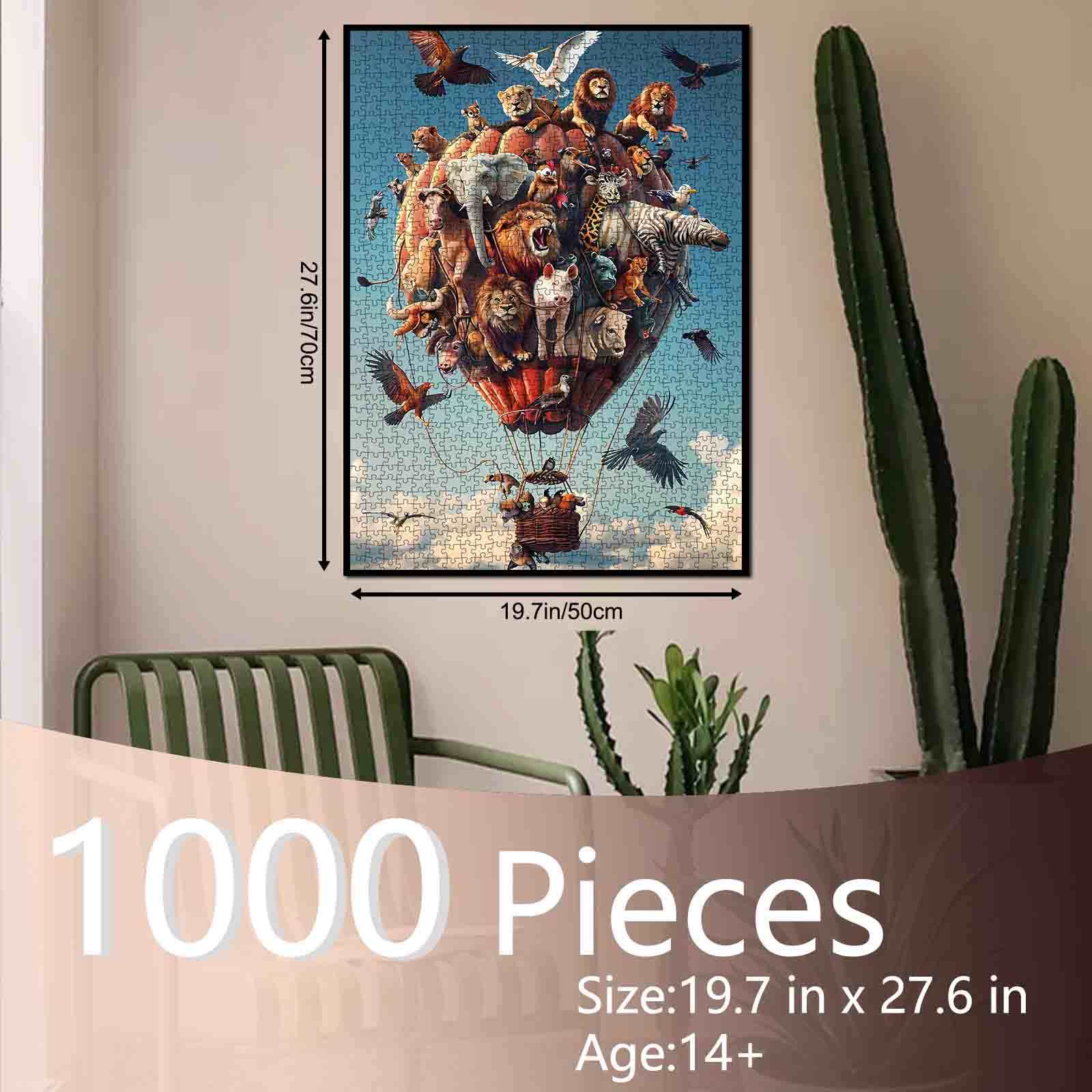 tucocoo-animals-hot-air-balloon-puzzle-1000-teile-tiere image 5
