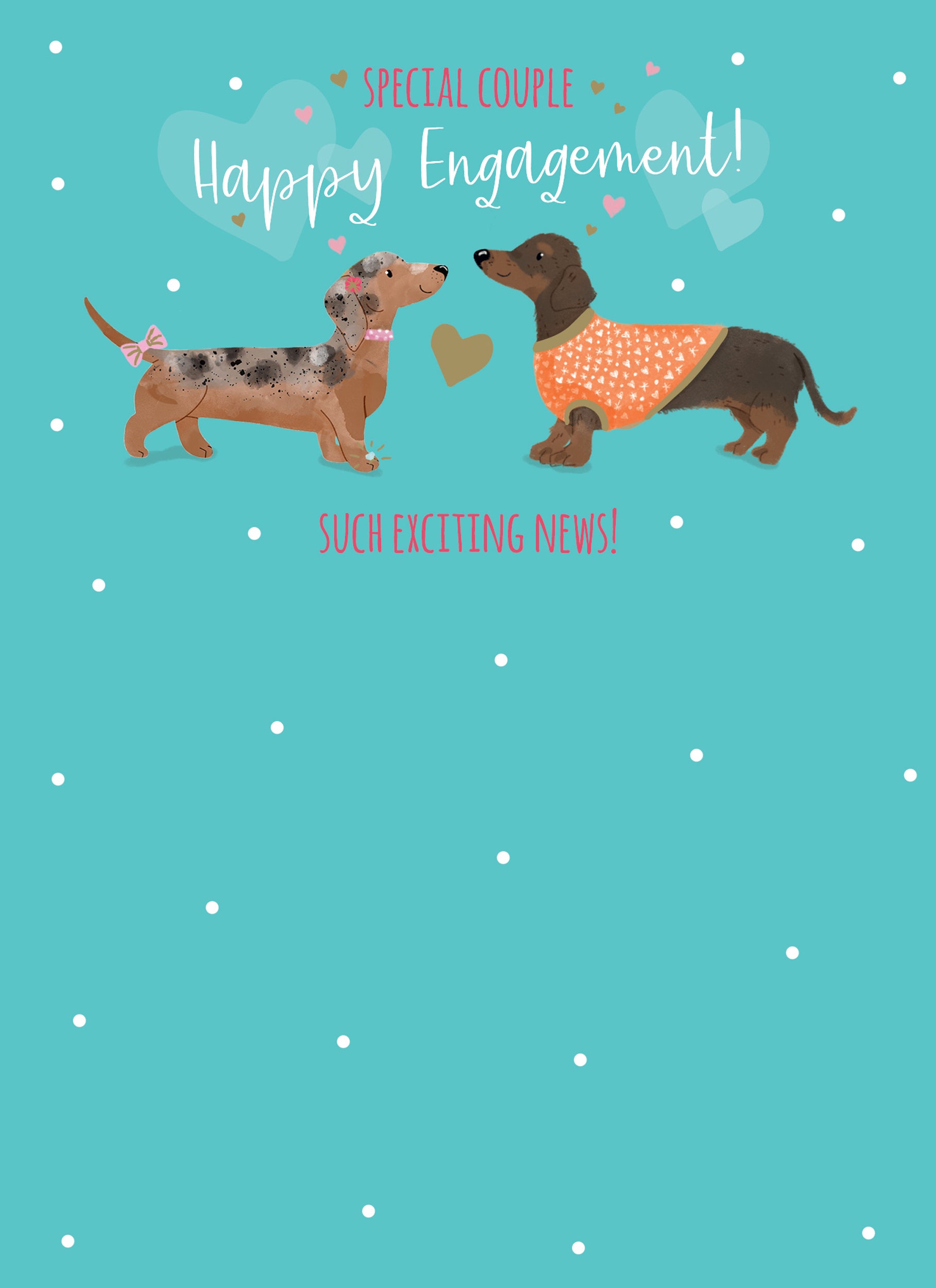 otter-house-sausage-dogs-verlobungskarte-dackel image 1