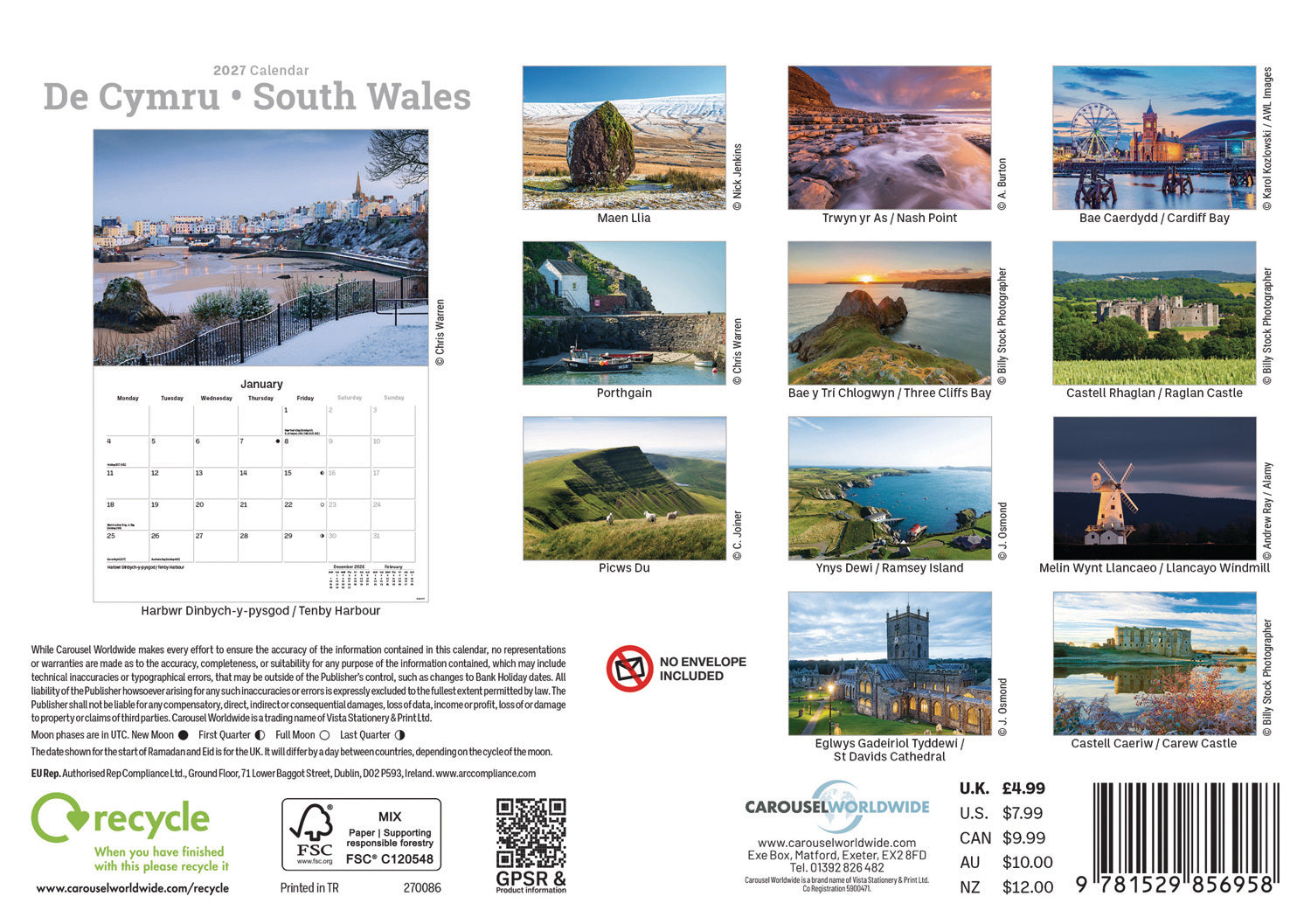 otter-house-calendars-south-wales-a5-wandkalender-2027-region image 2