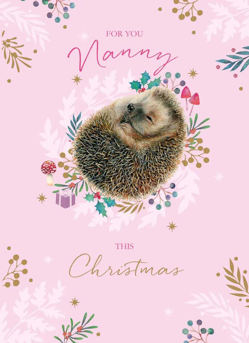 otter-house-christmas-nanny-weihnachtskarte-igel-einzelkarte image 1