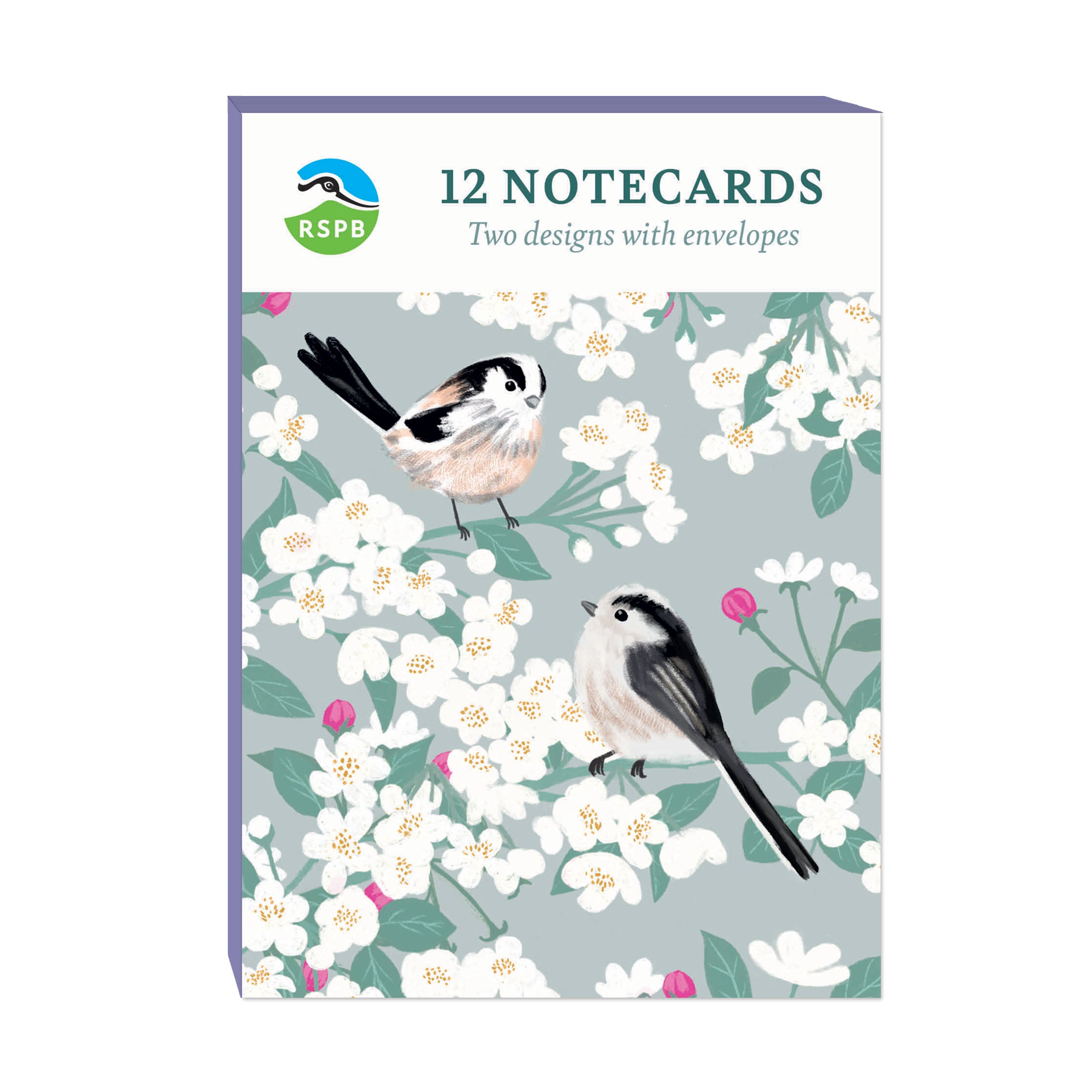 otter-house-rspb-white-blossom-notecards-12-karten image 1