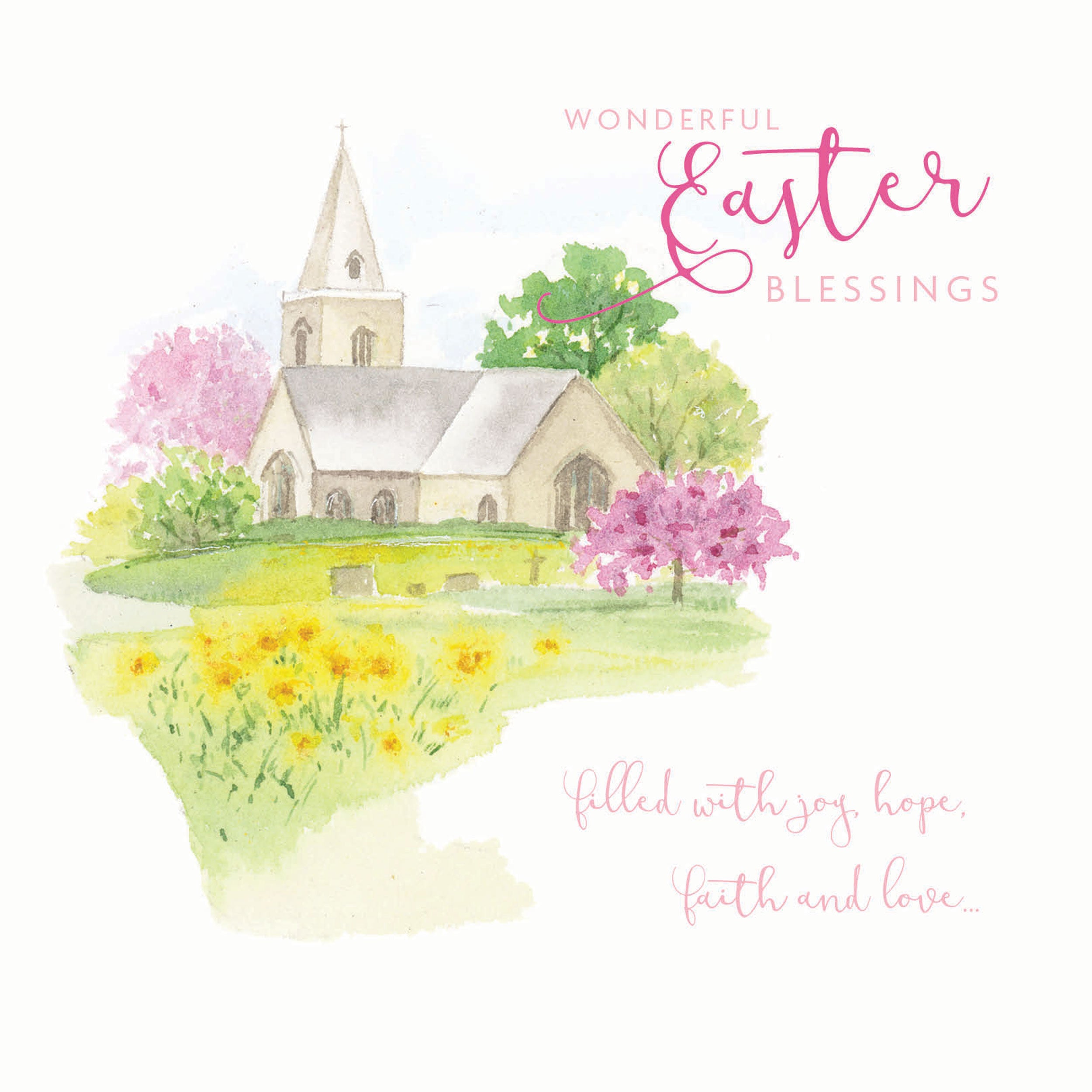 otter-house-easter-blossom-church-osterkarten-5er-pack image 1
