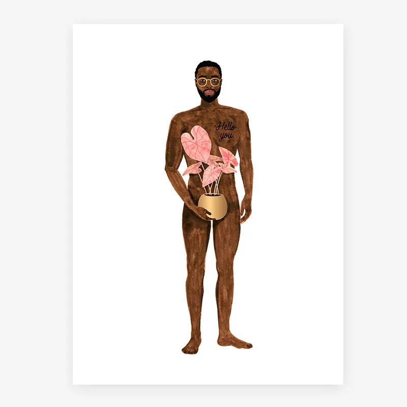 all-the-ways-to-say-naked-boy-poster-pflanze-minimalistisch image 1