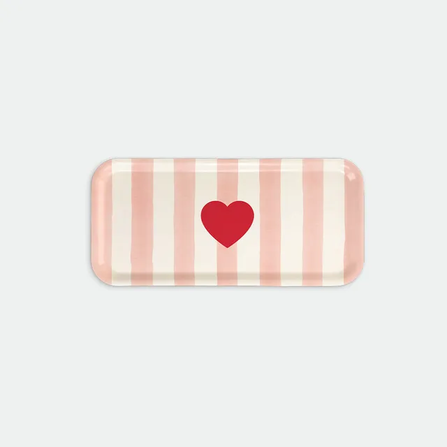 all-the-ways-to-say-pink-stripes-tablett-13-5x27-5cm-herz-rosa image 1