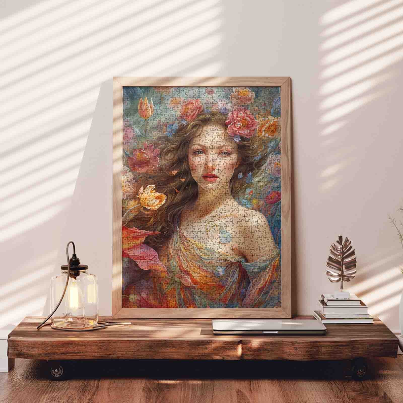 tucocoo-floral-muse-portrait-puzzle-1000-teile-blumen image 3