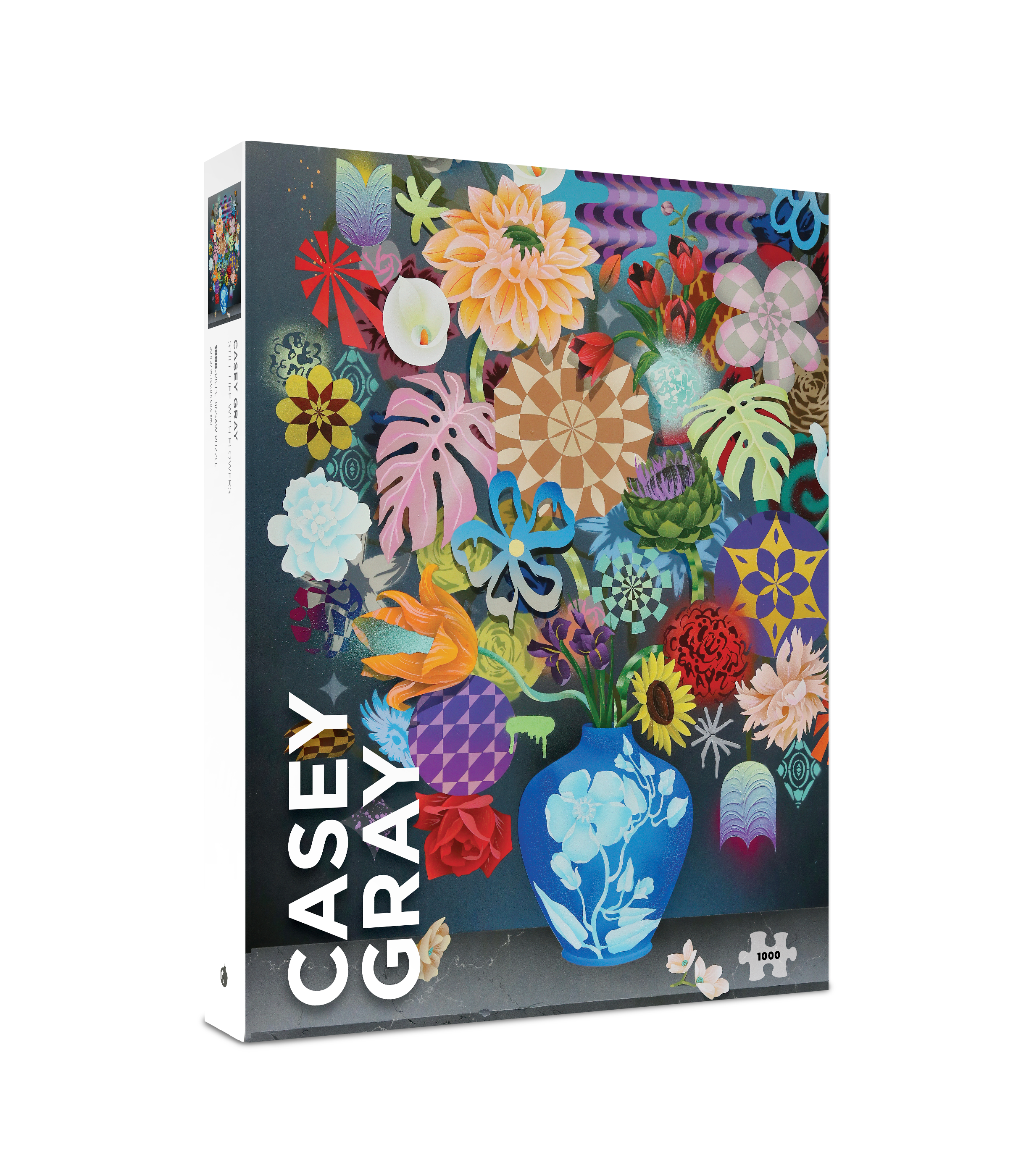 pomegranate-casey-gray-still-life-puzzle-1000-teile-blumen image 1